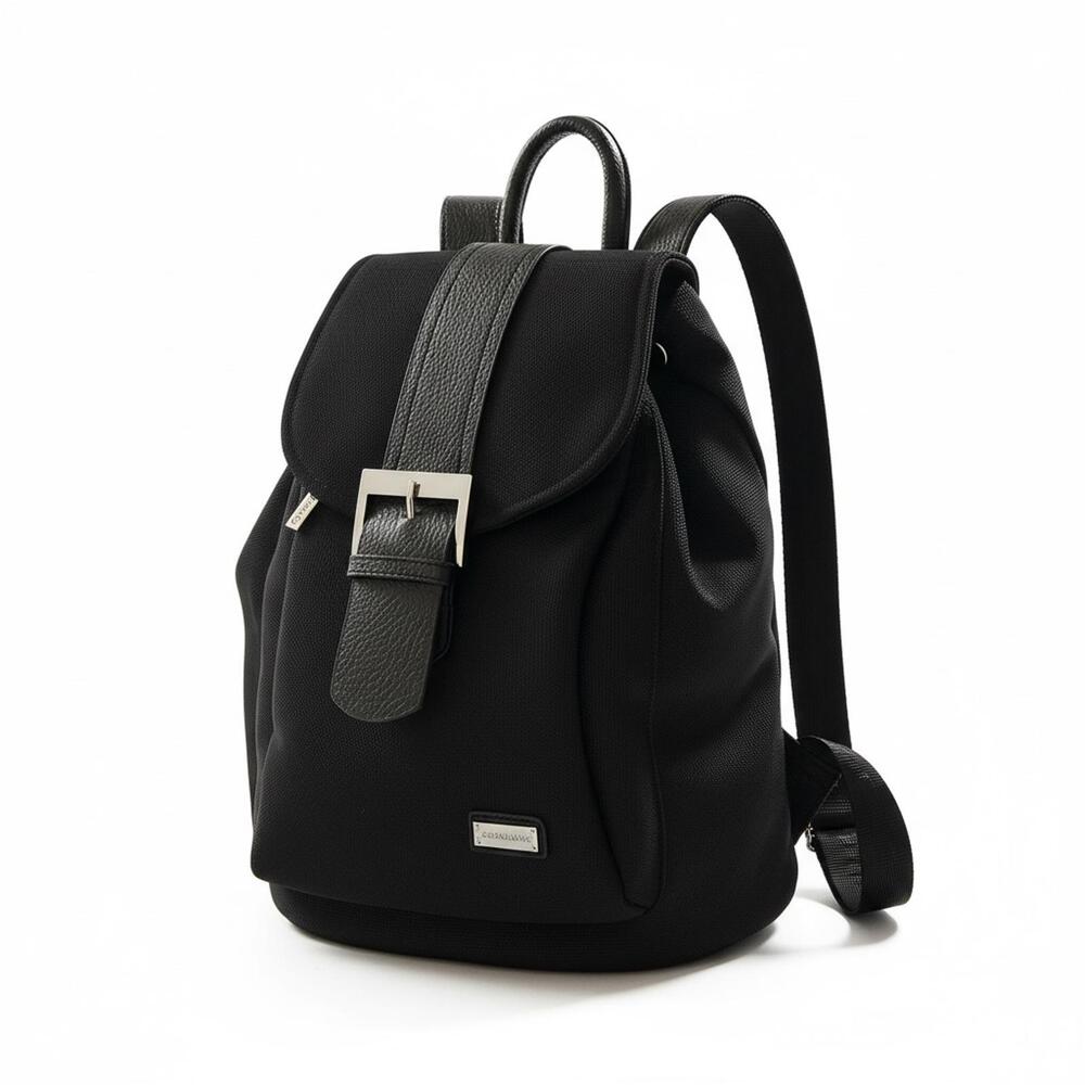 Black Women's Backpack Handbag - Sleek Everyday Style